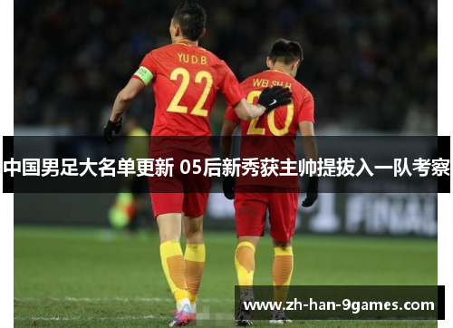 中国男足大名单更新 05后新秀获主帅提拔入一队考察